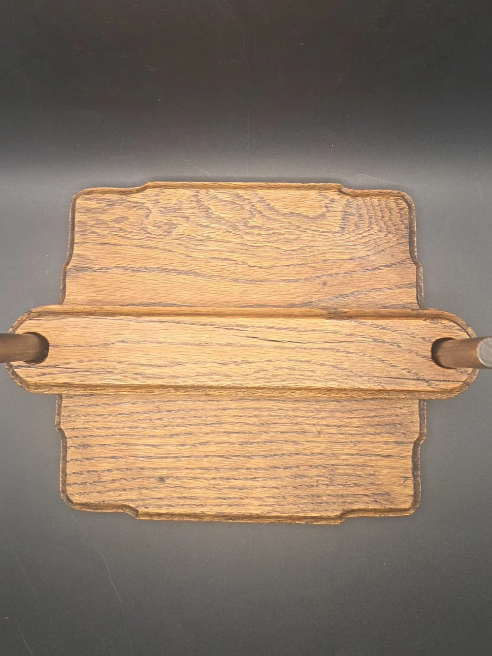 Vintage Napkin Holder Oak Wind Proof Country French Farm